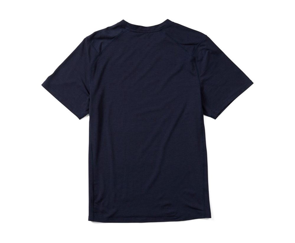 Merrell Short Sleeve Navy - Tencel™ Tee - Mens 83HDSONKX